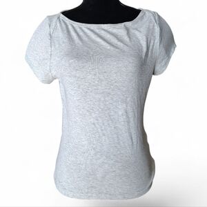 Faded Rose Women's Ribbed Short Sleeve Shirt - Large